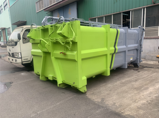 帶推鏟的密封垃圾箱