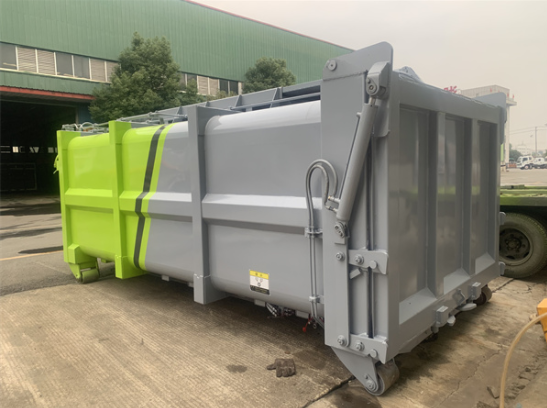 帶推鏟的密封垃圾箱